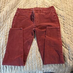 American Eagle Outfitters Rust Red Cropped Jeans